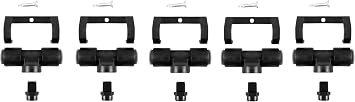 Tefen Misting Nozzle Tee Assembly 3/8" Push-in with Poly Filter 3GPH 5 Pack