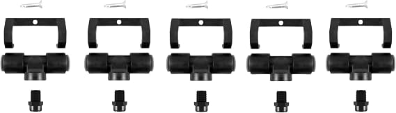 Tefen Misting Nozzle Tee Assembly 3/8 Push-in with Poly Filter 3GPH 5 Pack
