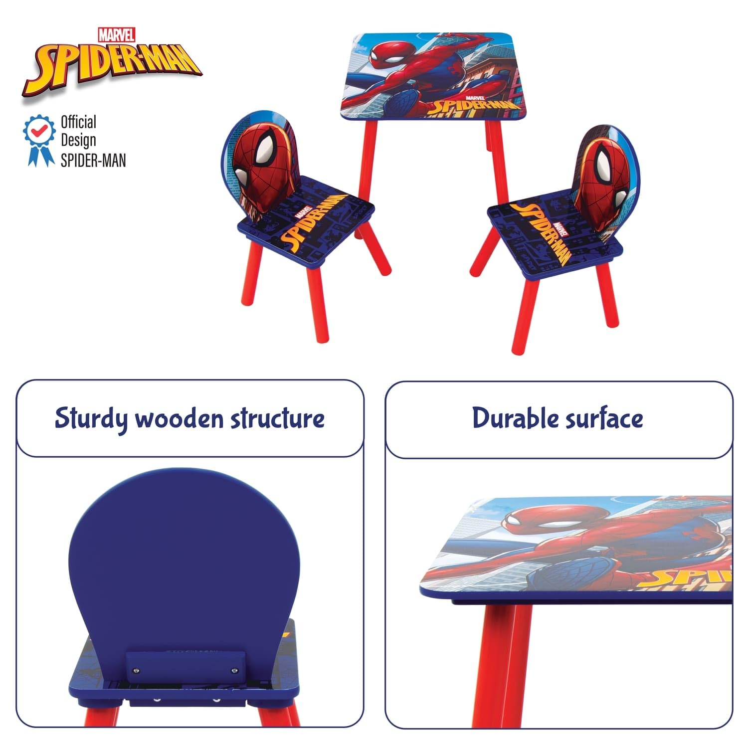 Sedia A Sdraio Pieghevole ARDITEX Spiderman, Struttura In Metallo E Poliestere, Per Bambini Da 24 Mesi, 50x50x50 Cm