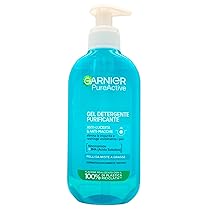 Garnier Pure Active Gel Detergente Purificante per Pelli Grasse o con Imperfezioni, 200 ml