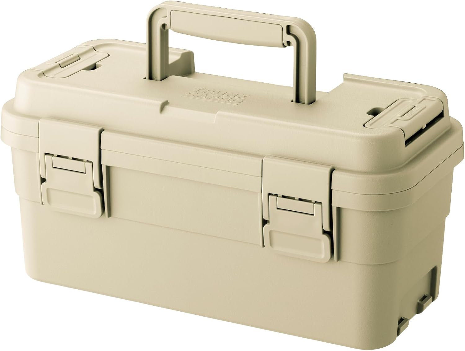 RISU GHON234 Storage Box, Trunk Cargo, Stacked Cargo, 2.3 gal (6 L), Beige, Made in Japan, S-6, Tool Box, Outdoor Storage, Camping, Waterproof