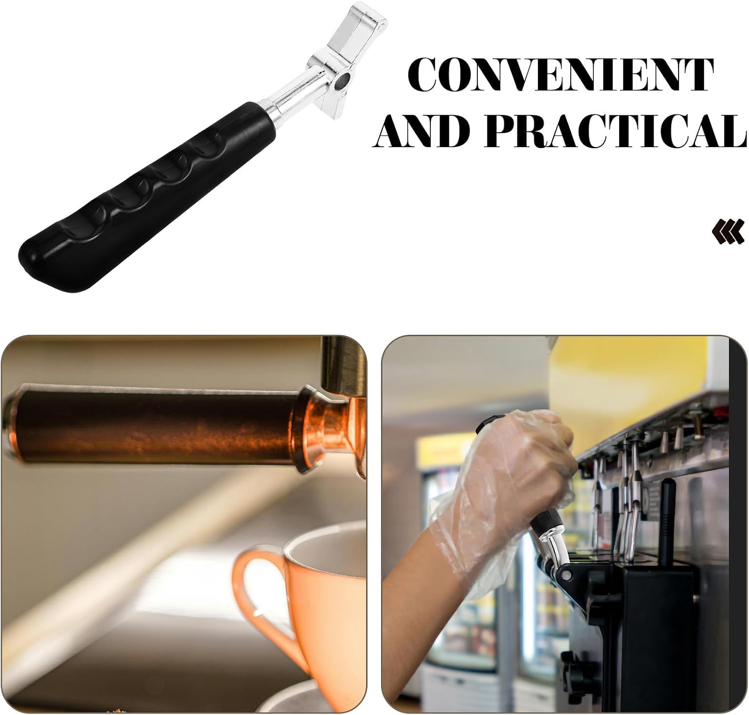 NUOBESTY Ice Cream Machine Lever Handle Replacement Part Large Discharging Grip for Commercial Ice Cream Maker Accessories Store Supplies