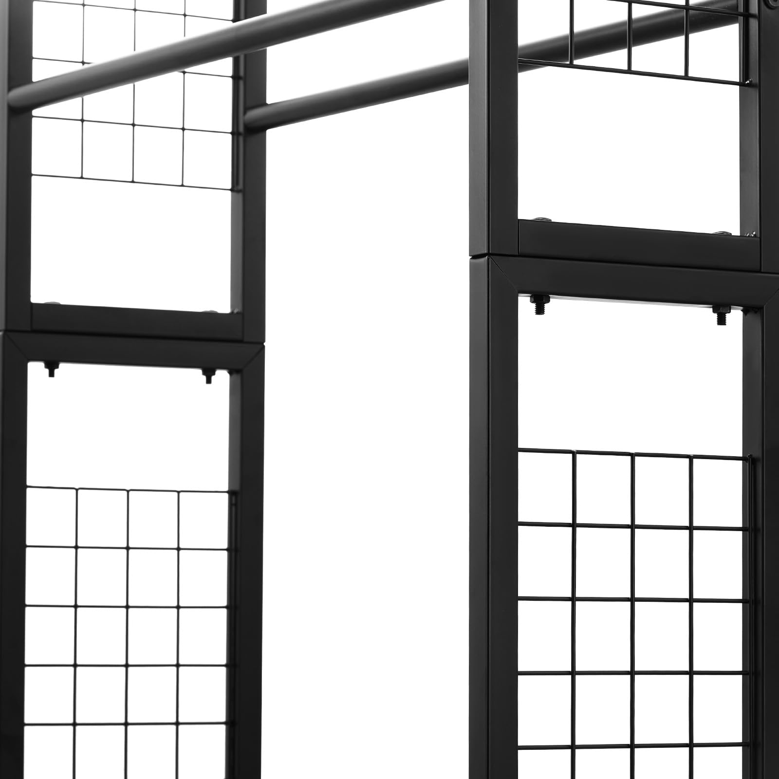 VEVOR Stojak na filamenty 3D 600 x 600 x 1800/1820 mm, 4-poziomowy regał do drukarki 3D z pojemnikiem na filament i koła, do biura i warsztatu, czarny