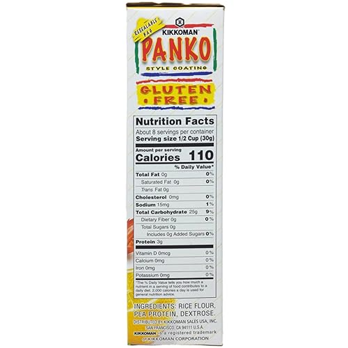 Miniatura 8 de Kikkoman - Revestimiento estilo Panko, sin gluten, 8 onzas (paquete de 3) con cucharas giratorias By The Cup