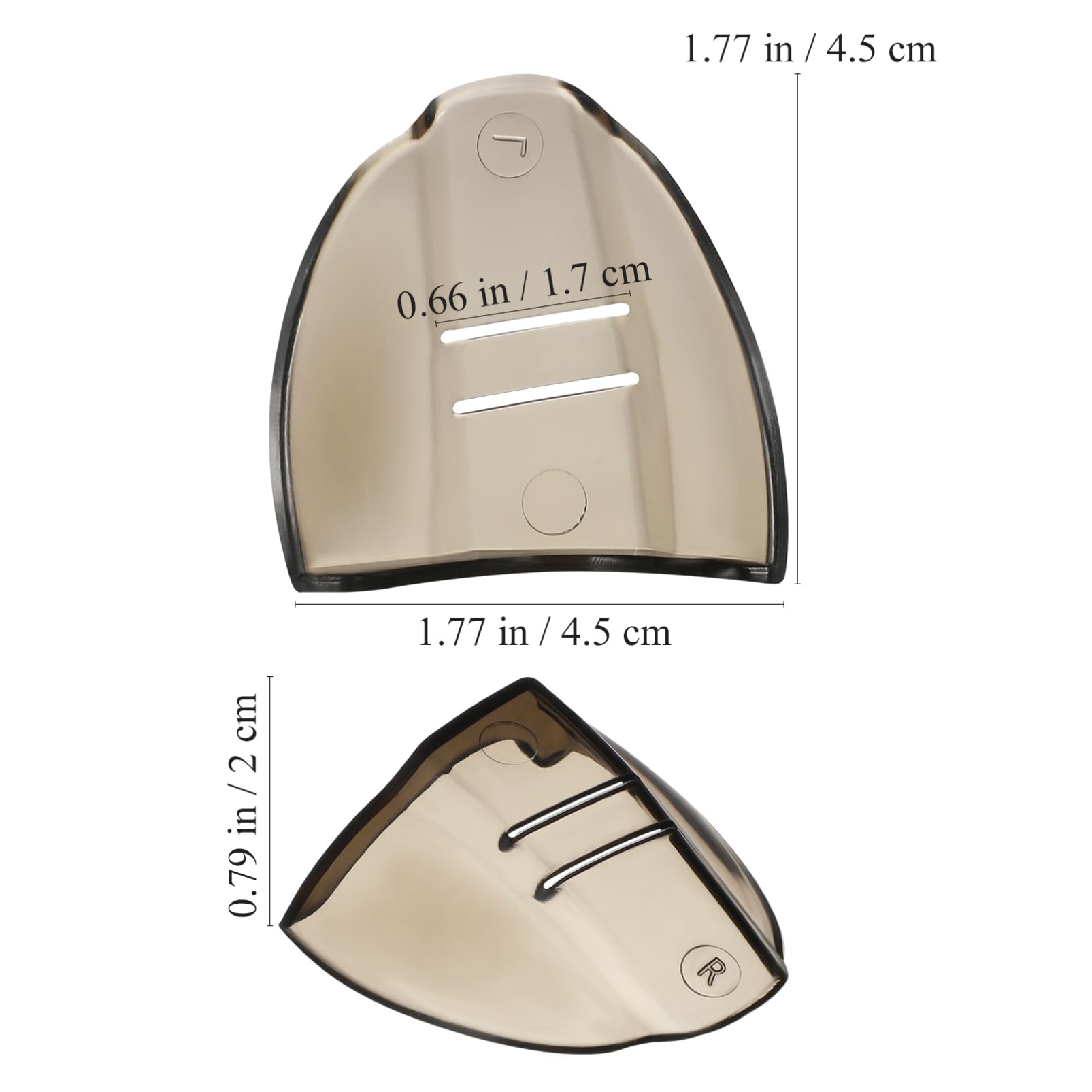 SEWACC 2Paires Protection pour Lunettes Latérales Amovibles Tpu pour Lunettes de Sécurité Protection les Éclaboussures Confortables et Légères Marron Foncé