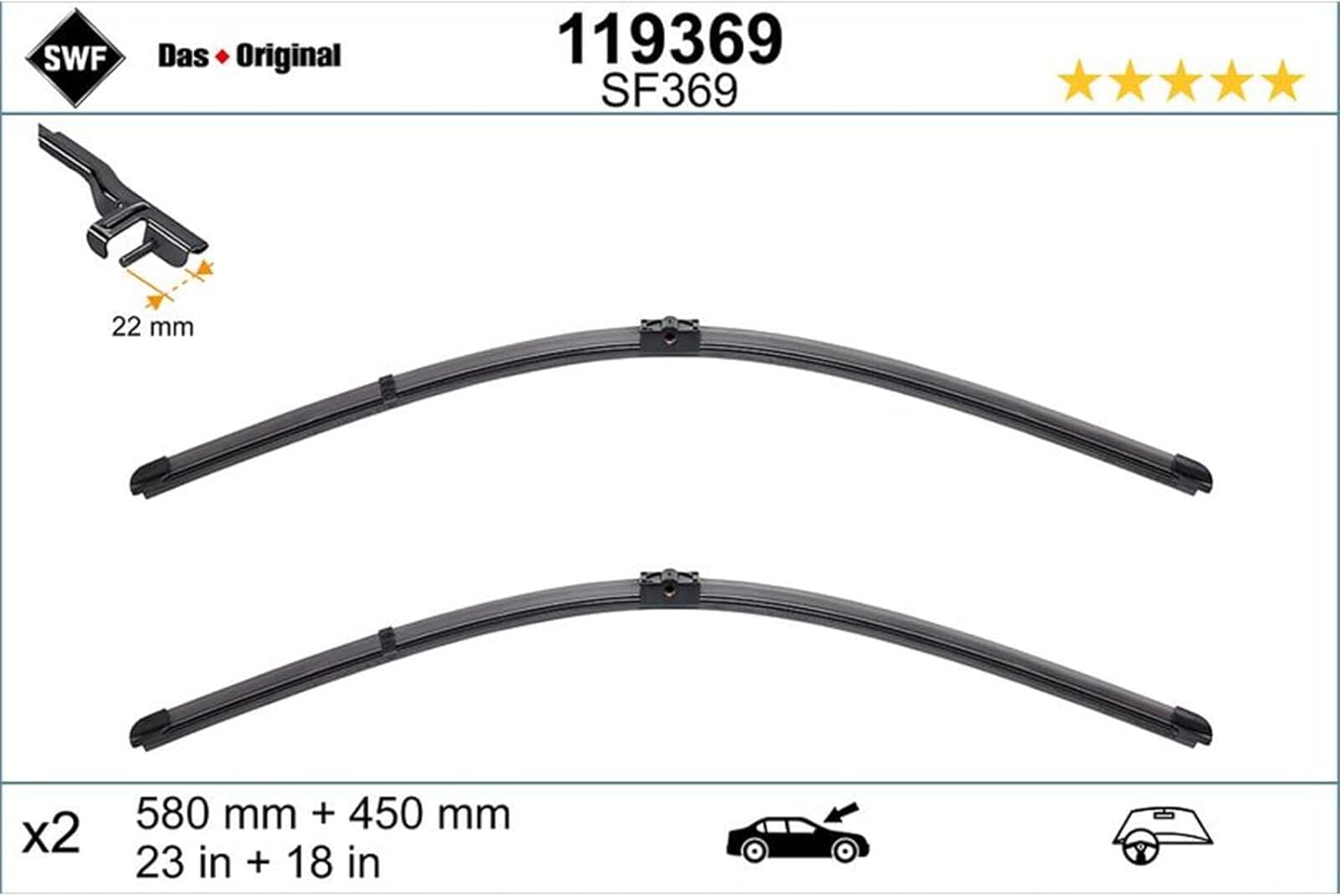 SWF 119369 Windscreen Wiper Blades