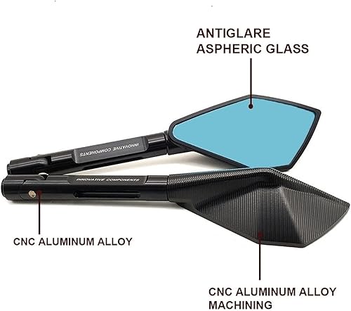 Miniatura 4 de Espejo de la motocicleta Espejos CNC aluminio motocicleta manillar retrovisor espejos azul para BMW S1000RR S1000XR S1000r Gs 1200 F 650 700 Gs