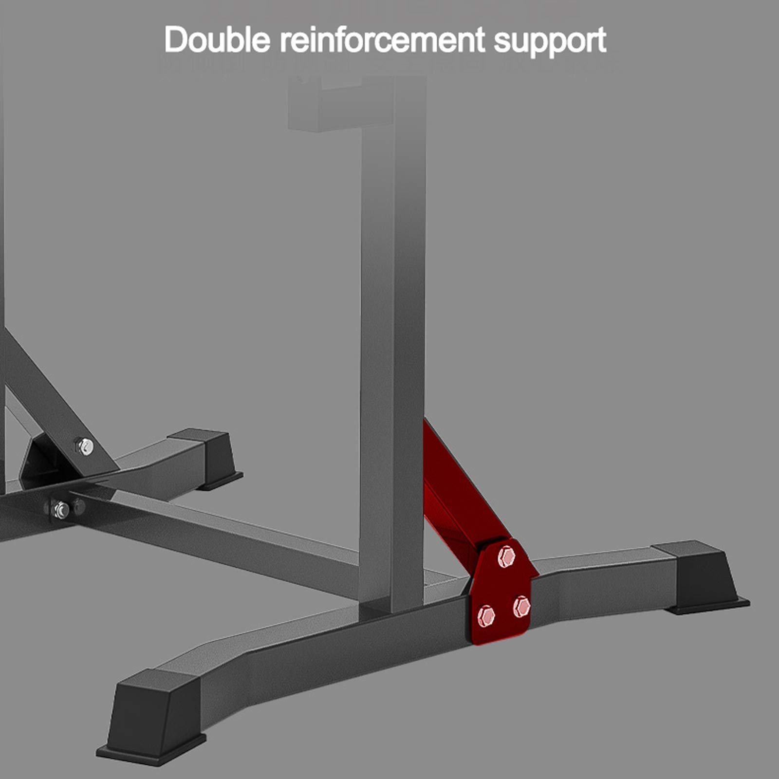 Soporte para barra, soporte para press de banca con barra multifunción, soporte para sentadillas ajustable, soporte para mancuernas portátil, para entrenamiento de cuerpo completo en interiores y hog