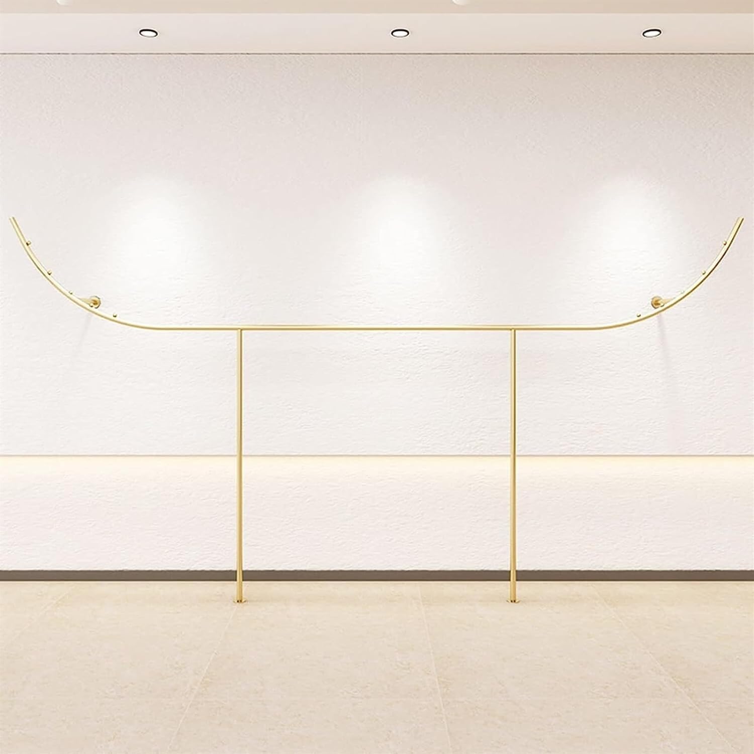 HPTHLY Clothes Rack Wall Mounted Garment Hanging Bar Metal Garment Racks Cloth Display Rack For Retail Suitable For Home Commercial Laundry Boutique Showroom Load-Beacapaci(350Cm)