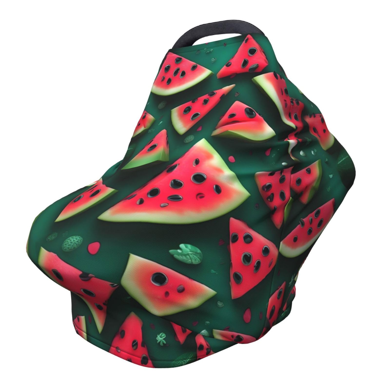 XZDHYZ Dream Watermelon Versatile full-print Stroller Chair Cover/Nursing Cover, specially designed for your baby, Black