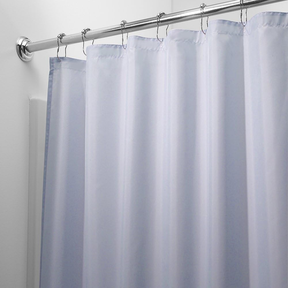 Elaine Karen Vinyl Shower Curtain Liner with Rustproof Metal Grommets for Bathroom Showers and Bath Tubs – Waterproof Shower Liner – Light Blue, 70 x 72