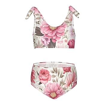 glonwy blush bikini swim wear set ビキニセット Girl's two-piece swimsuit - green/pink | 4F: Sportswear and