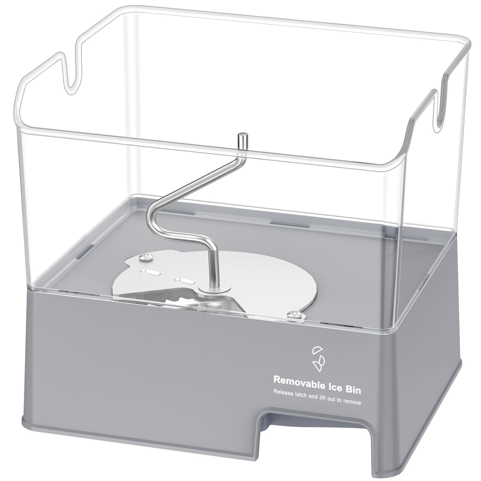 Upgraded W11129522 Refrigerator Ice Bucket Compatible with Whirlpool Ice Maker Replacement W10564750 KitchenAid Removable Ice Bin KFIV29PCMS03 KRMF706EBS01 KRFF707ESS01 KRMF706ESS01 Ice Maker Tray