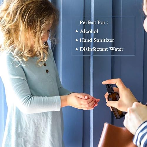 Miniatura 5 de Botellas de spray ámbar y vidrio - 0.7 fl oz, botellas de rodillo de 0.3 fl oz para aceites esenciales y cosméticos