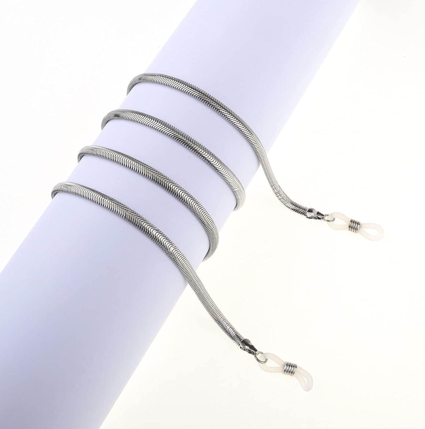 HOOENG Eyeglass Glasses Chains for Women Elegant Eye Glasses Chain String Holder Eyewear Retainer (Color : Silver, Size : 1)