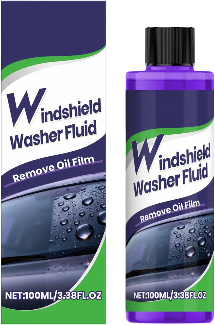 Windscreen Cleaning Fluid, 100ml Car Washer Liquid for Cars, Trucks, SUVs, RVs, Sedans, Travel, Daily Commute, Auto Detailing, Garage Maintenance
