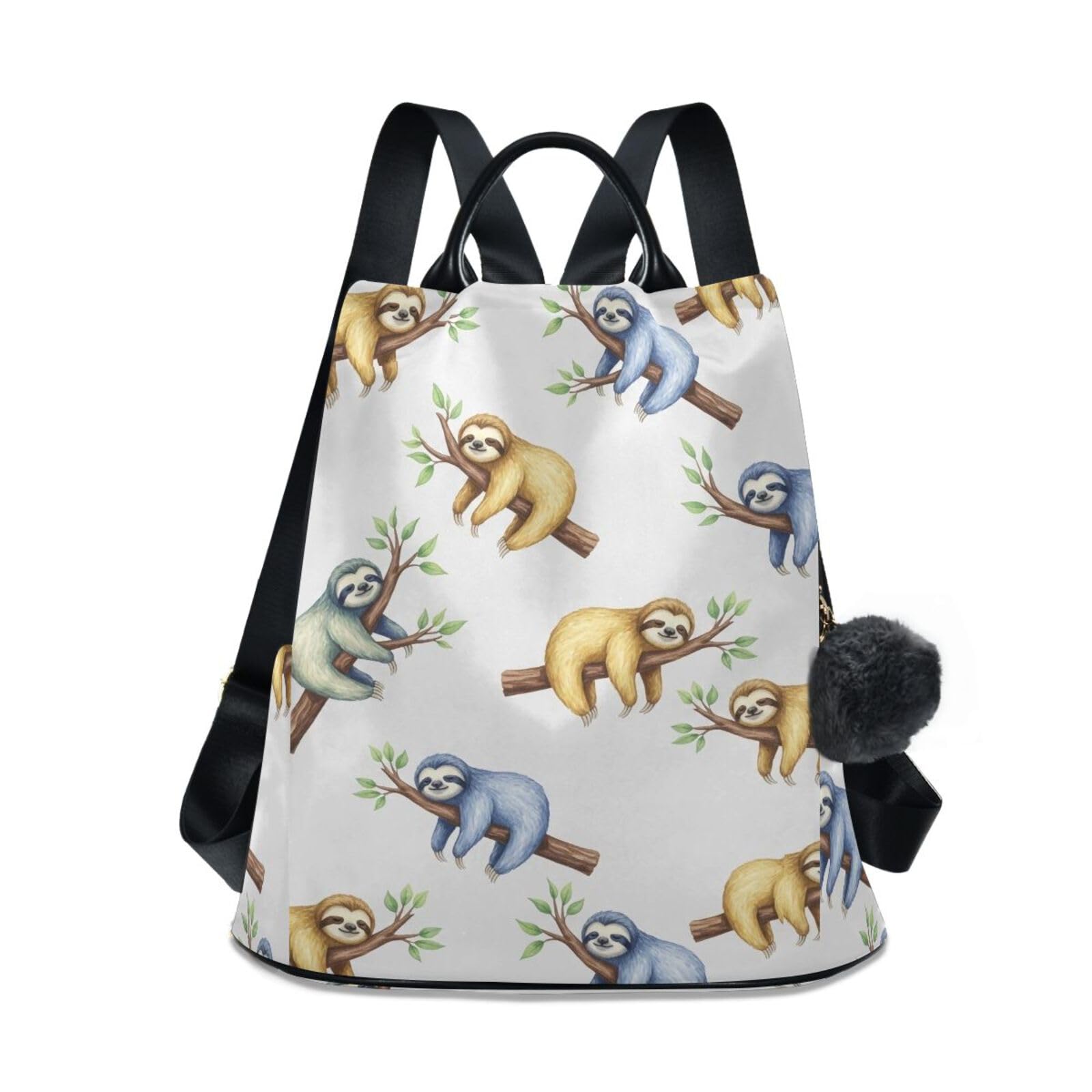 Sac à dos coloré femme en polyester sergé aux finitions soignées - 8