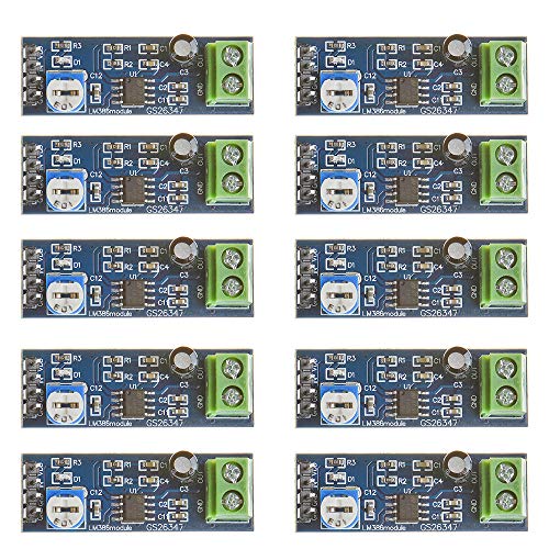 Anmbest 10PCS 5V-12V LM386 Audio Amplifier Module 200 Times Gain 10K Adjustable Resistance for Arduino