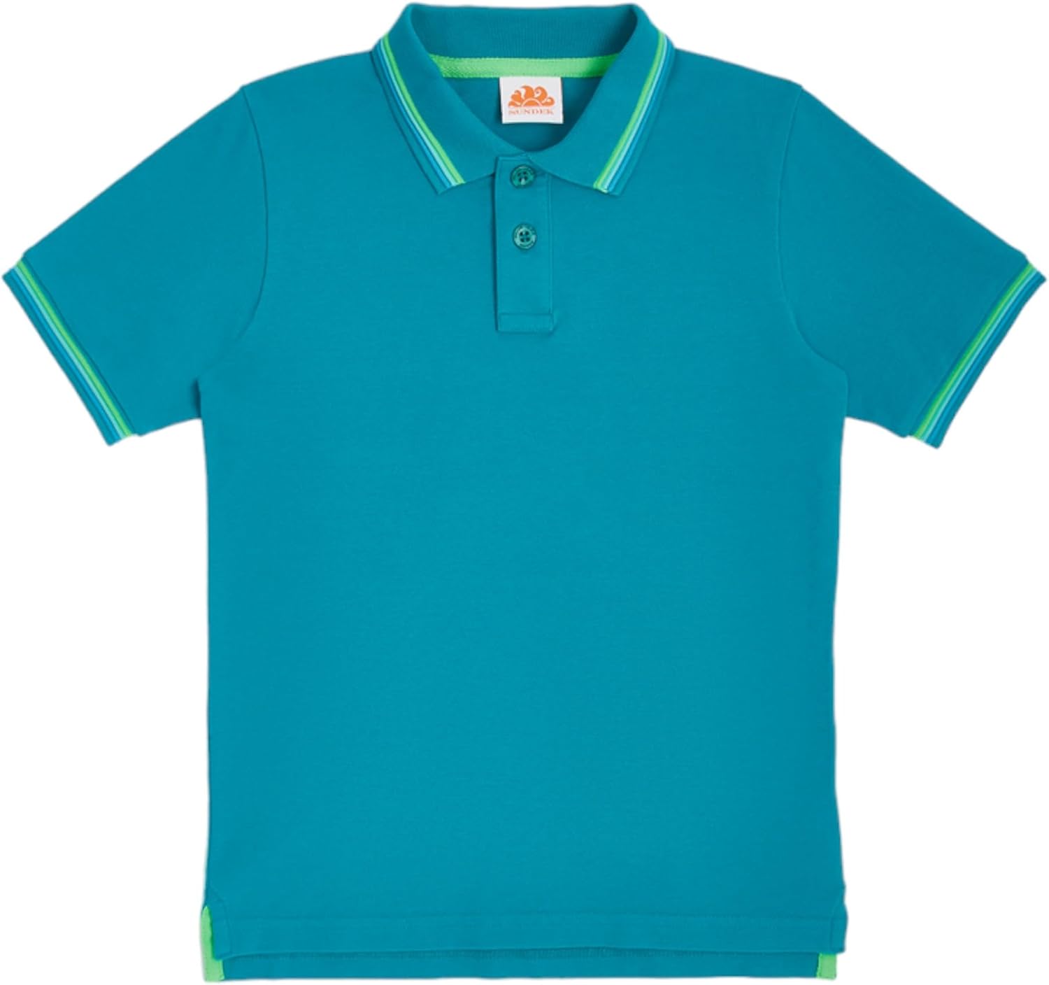 Boys Pique Polo Shirt with Tri-Color Details