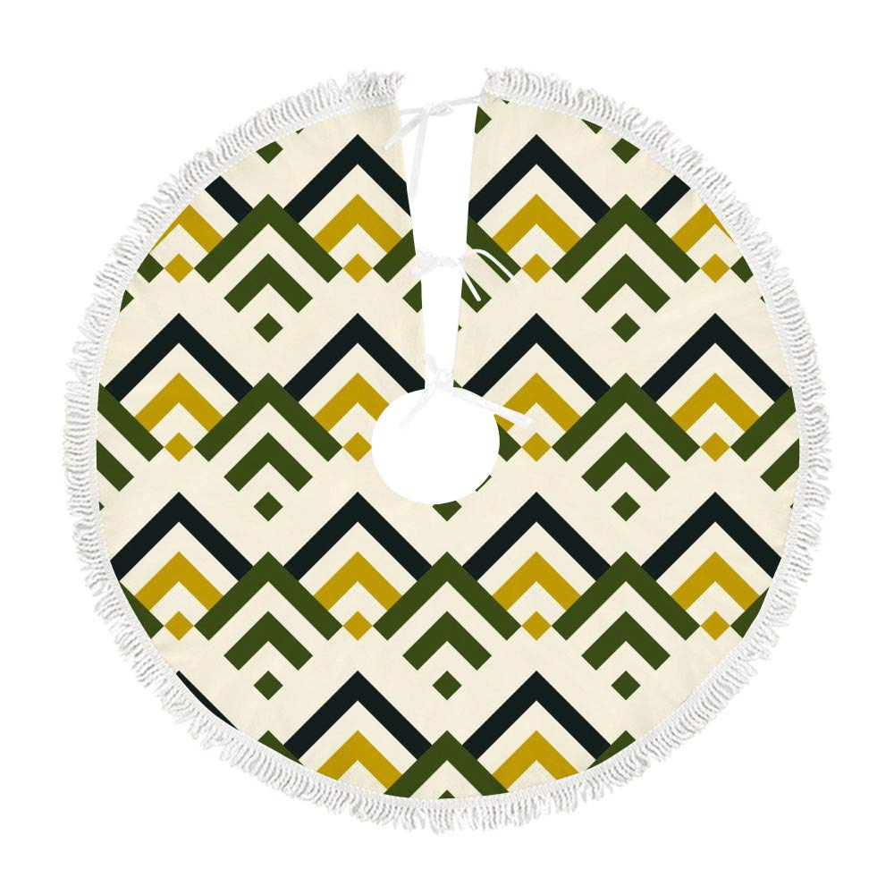 Tapis de sapin de Noël décoratif et coloré pour fête intérieure et extérieure