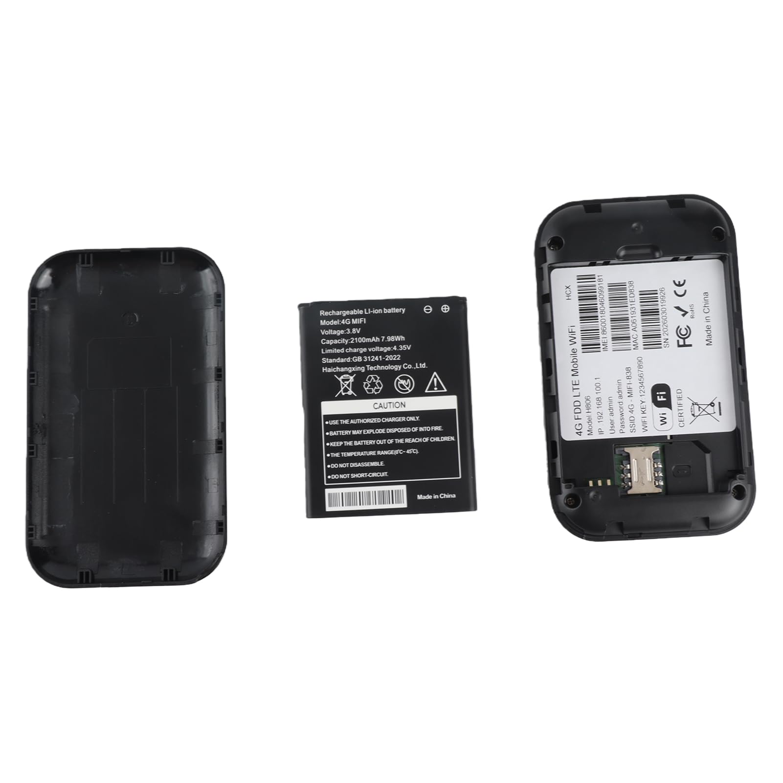 Hotspot Mobile, Modem USB 4G LTE, Hotspot Ad Alta velocità da 300 Mbps con Slot SIM Card, Router Portatile per Viaggi, Lavoro
