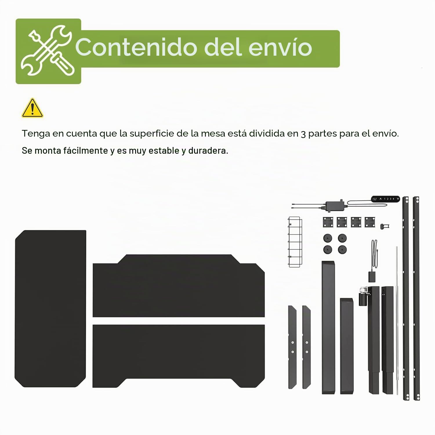 Radlove Escritorio de pie eléctrico Ajustable en Altura con 4 Controles de Memoria y tecnología anticolisión (78 x 150 cm, Black)
