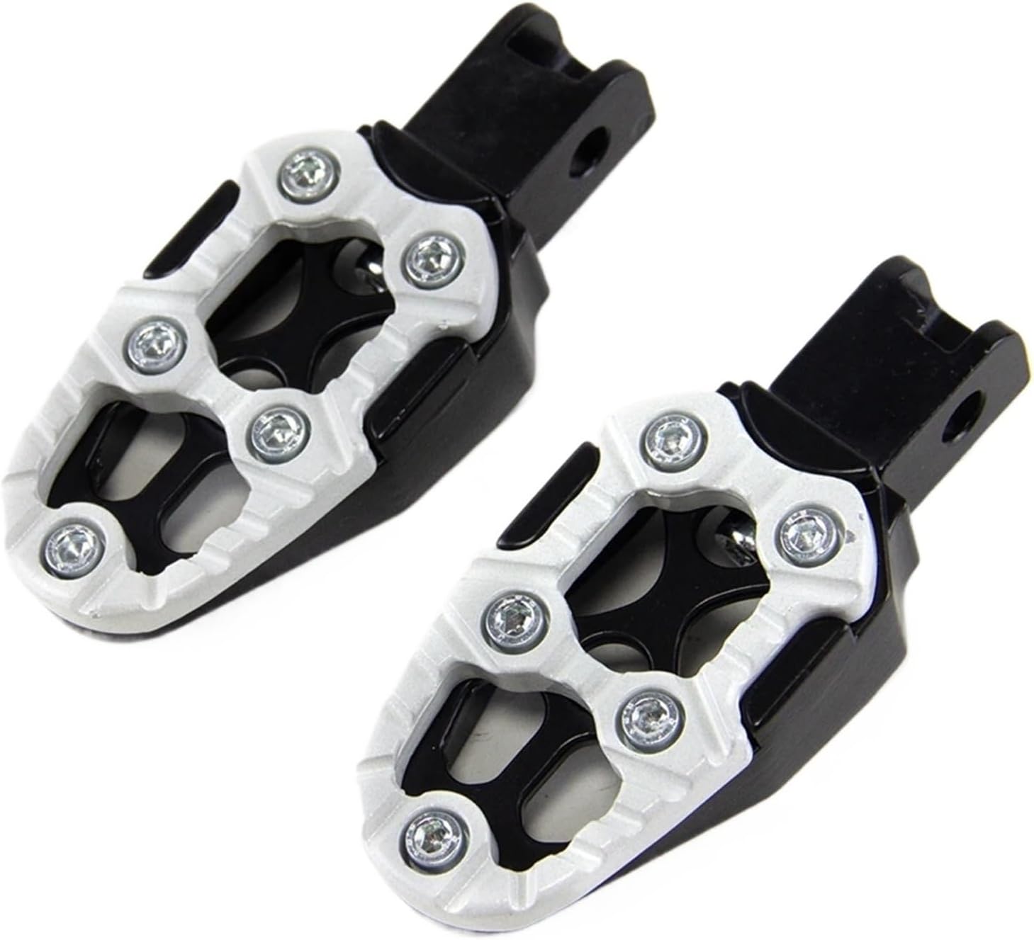 Compatible for Kawasaki Universal Angle Adjustable Aluminum Alloy Motorcycle Footrests Anti Slip Foot Pegs(1)