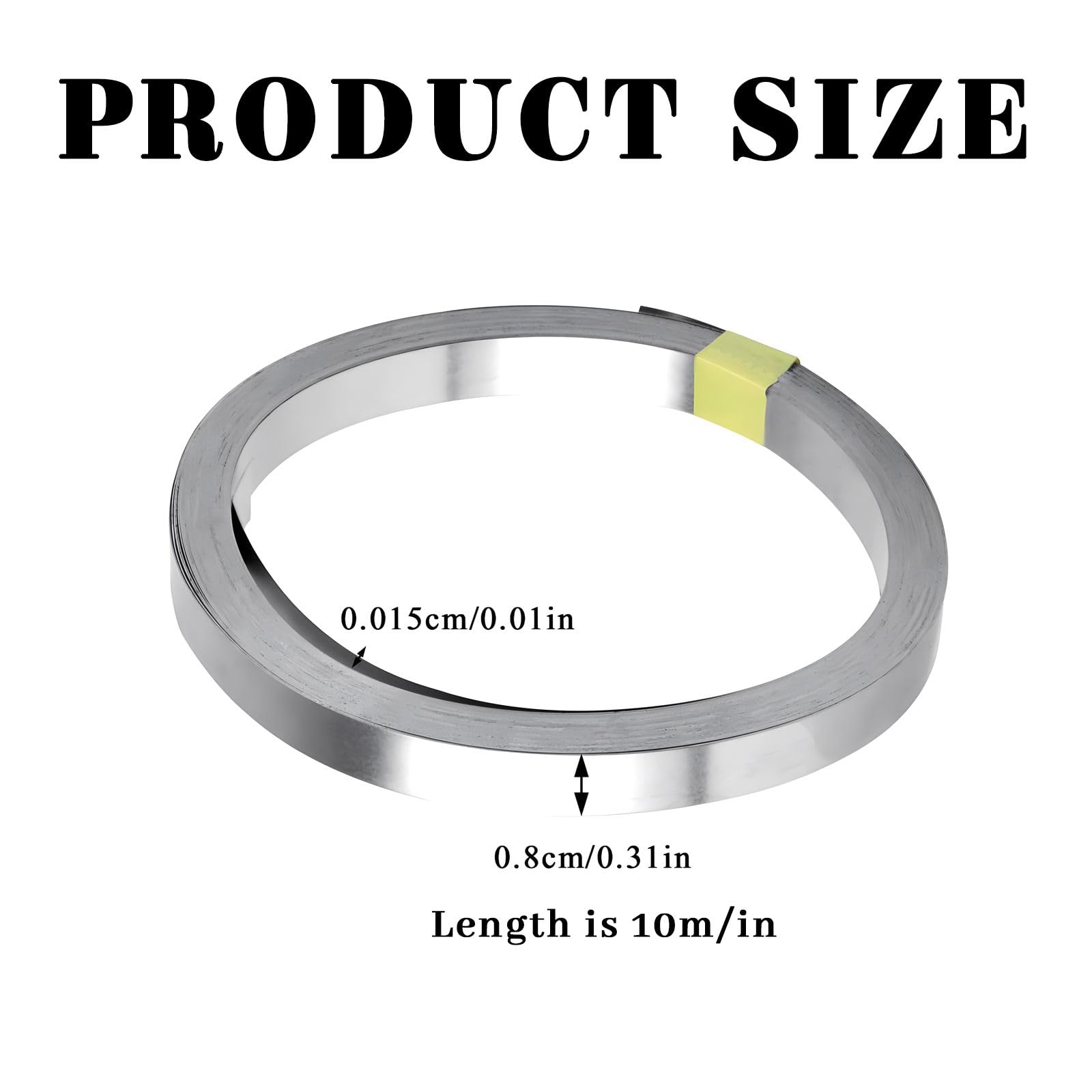 1 Rotolo Nastro di Nickel, 0.15 x 8MM x 10M Nichel Striscia, Piattina Nickel Accessori per Saldatura per Connettere delle Batterie Spot Welding 18650, Nastro Nichelato