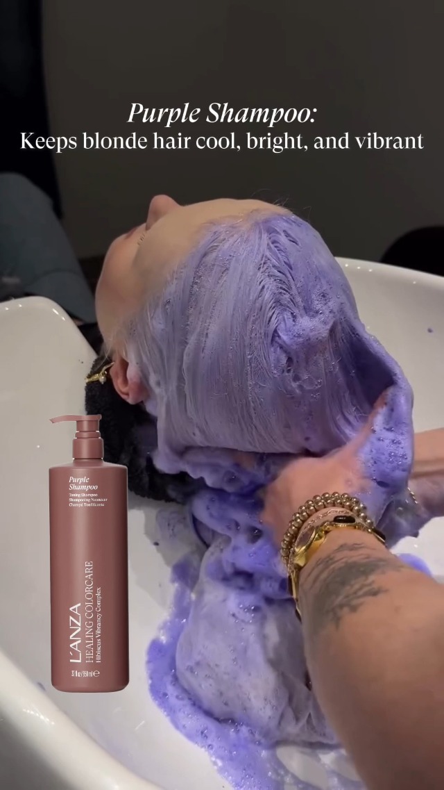 Amazon.com: L'ANZA Healing Colorcare Purple Shampoo for Blonde