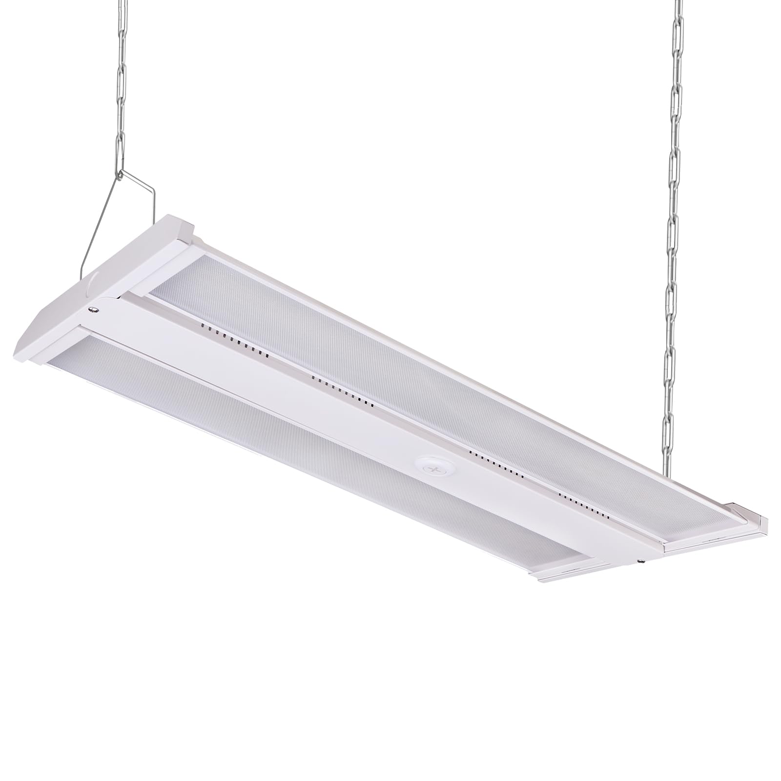 Paby 220W/200W/180W Linear High Bay Light 30800LM 0-10V Dimmable High Bay LED Linear Hanging Light 4000K/5000K Beam Angle Rotatable for Workshop Warehouse Factory Barn Garage