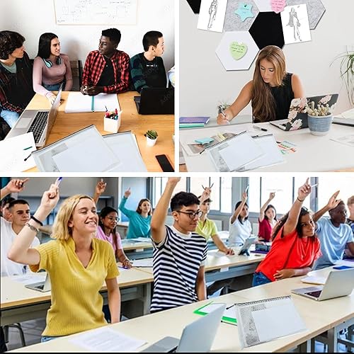 Miniatura 6 de Vuzvuv 26 bolsas de malla con cremallera, tamaño A4, de 13 x 9.3 pulgadas, carpetas de archivos de documentos con etiqueta adhesiva, bolsa de malla