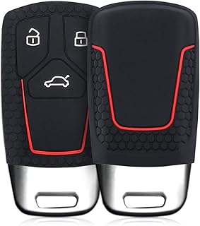 kwmobile Pokrowiec na kluczyk kompatybilny z Audi - czarny/czerwony