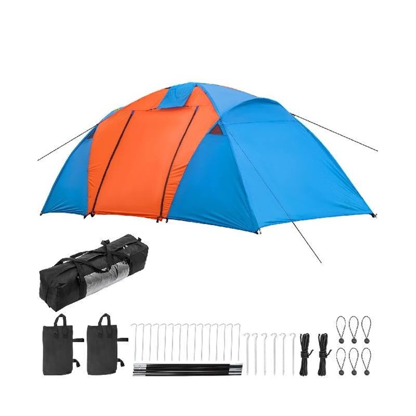 Otenc One Color Motorcycle Camping Tent 3-4 Person For Waterproof Backpacking W/Integrated Port,Improving Efficiency