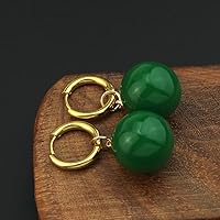 Vista 4 de KANGSHUN Pendientes de gota de ágata de anime Goku con clip