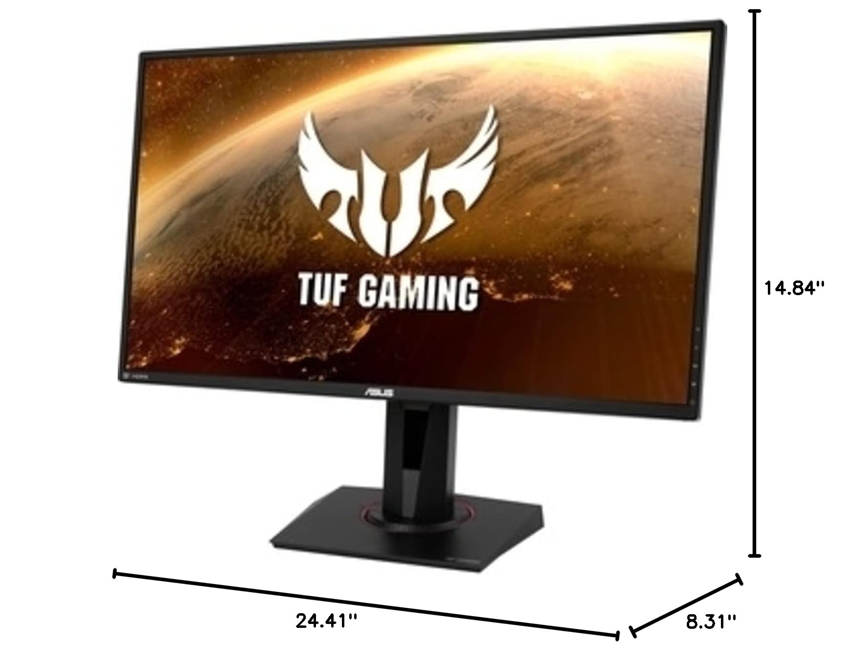 ASUS TUF Gaming 27" 2K HDR Gaming Monitor (VG27AQ) - QHD (2560 x 1440), 165Hz (Supports 144Hz), 1ms, Extreme Low Motion Blur, Speaker, G-SYNC Compatible, VESA Mountable, DisplayPort, HDMI,Black: ASUS TUF Gaming 27" 2K HDR Gaming Monitor (VG27BQ) - QHD (2560 x 1440), 165Hz (Supports 144Hz), 0.4ms, Extreme Low Motion Blur, Speaker, G-SYNC Compatible, VESA Mountable, DisplayPort, HDMI,Black