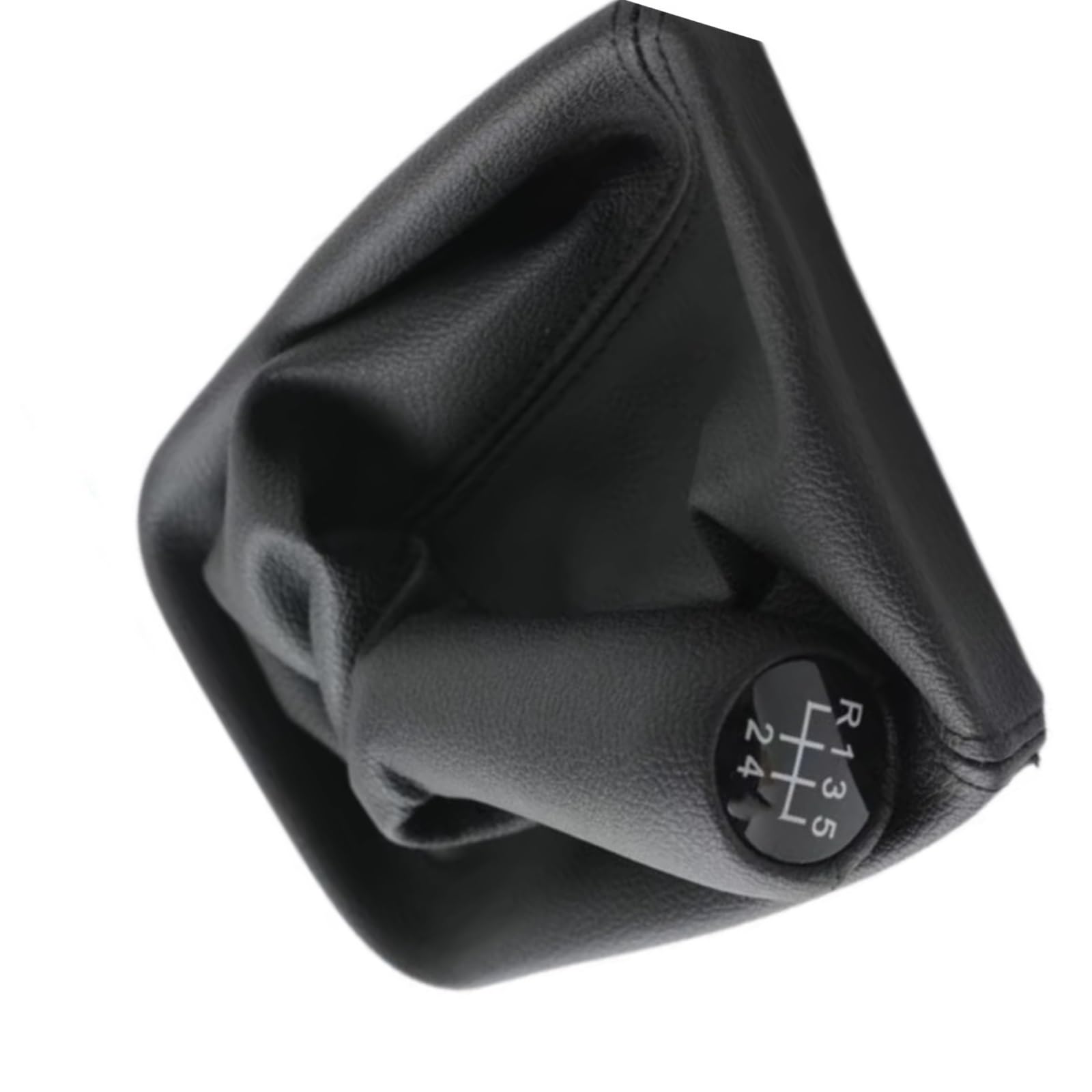 Tudexx One Color Car Gear Shift Knob Head Compatible With Bmw For E46 330I 1998 1999 2000 2001 2002 2003 2004 2005 5/6 Speed Gear Shift Knob Lever Shifter Stick Gaiter Boot Cover