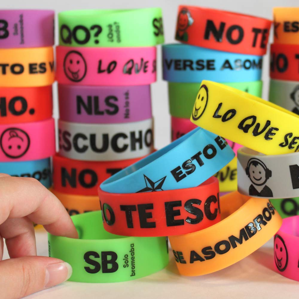 Teacher's Discovery Big Bold Spanish Wristbands Set of 40