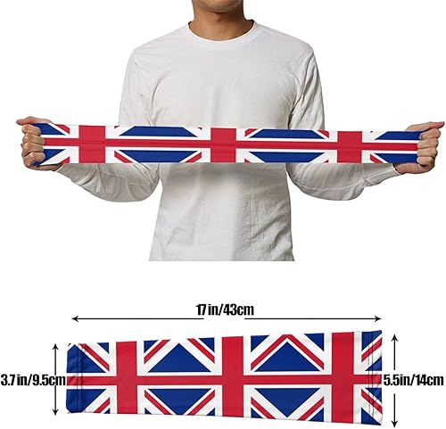 Miniatura 5 de Union Jack All Uk Flag Arm Sleeves for Men and Women, Sleeves to Cover Arms for Men and Women