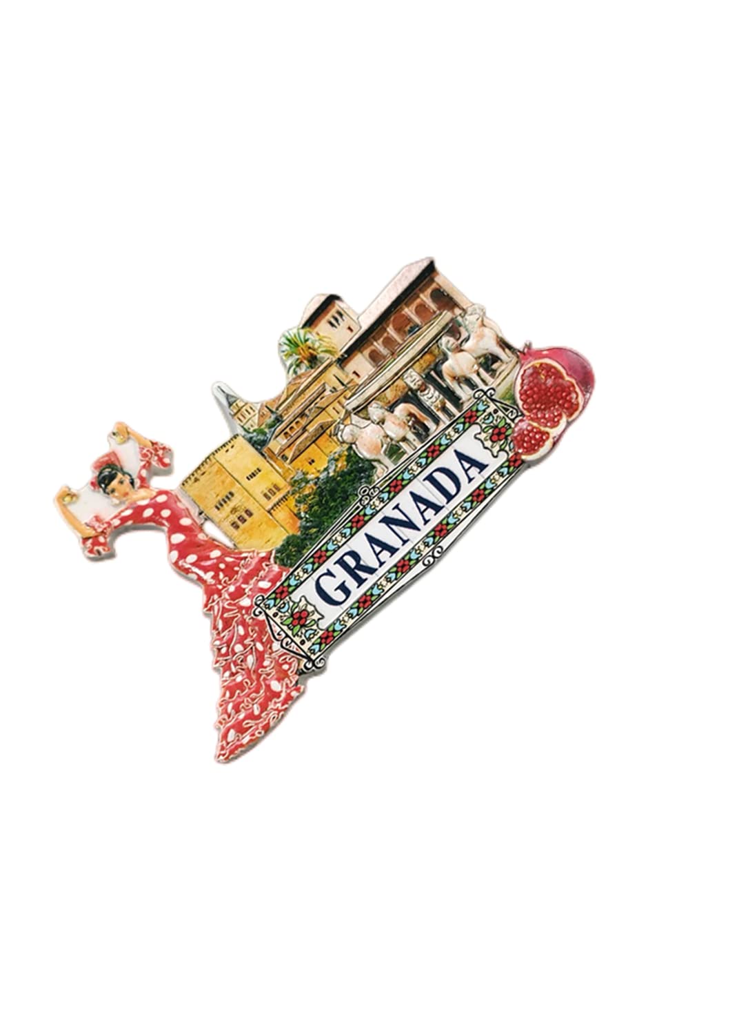 Magneti per frigorifero flamenco spagnolo Ballerina turistica Souvenir Decor Artigianato Adesivo magnetico per frigorifero Regali di raccolta  15