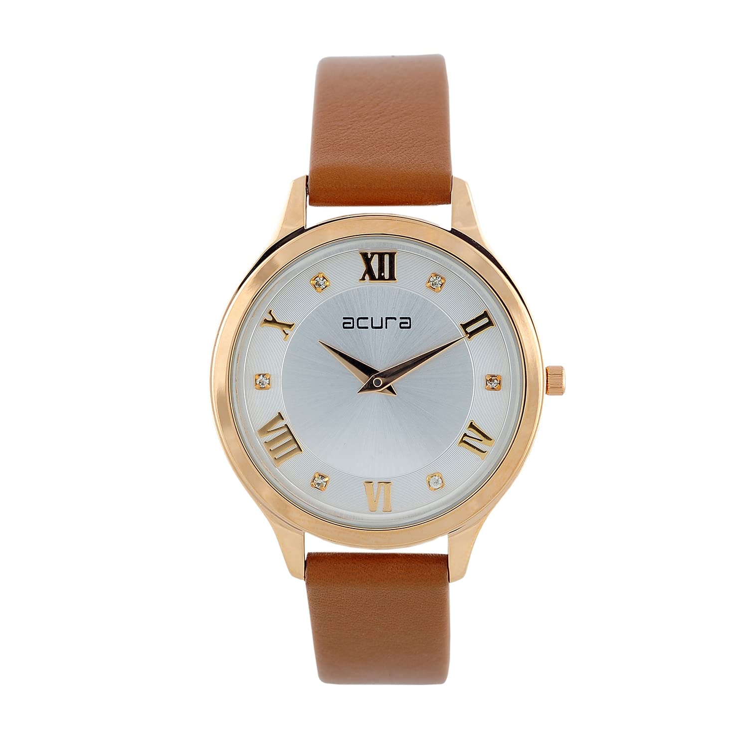Acura Analog Watch for Women Classy, Elegant, Stylish,Leather Textured White Dial coupled with a Brown Leather Strap (B0BVMZT4WT) Amazon Price History, Amazon Price Tracker
