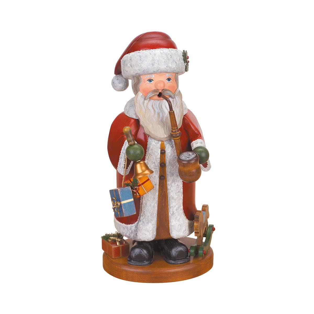 German Incense Smoker Santa Claus - 35cm / 14inch - Hubrig Volkskunst