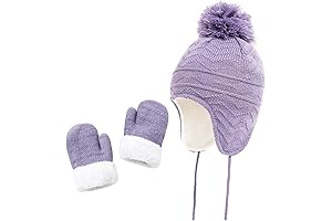 Hats Scarf and Gloves Set for Kids - Warm Earflap Beanie Hat,...