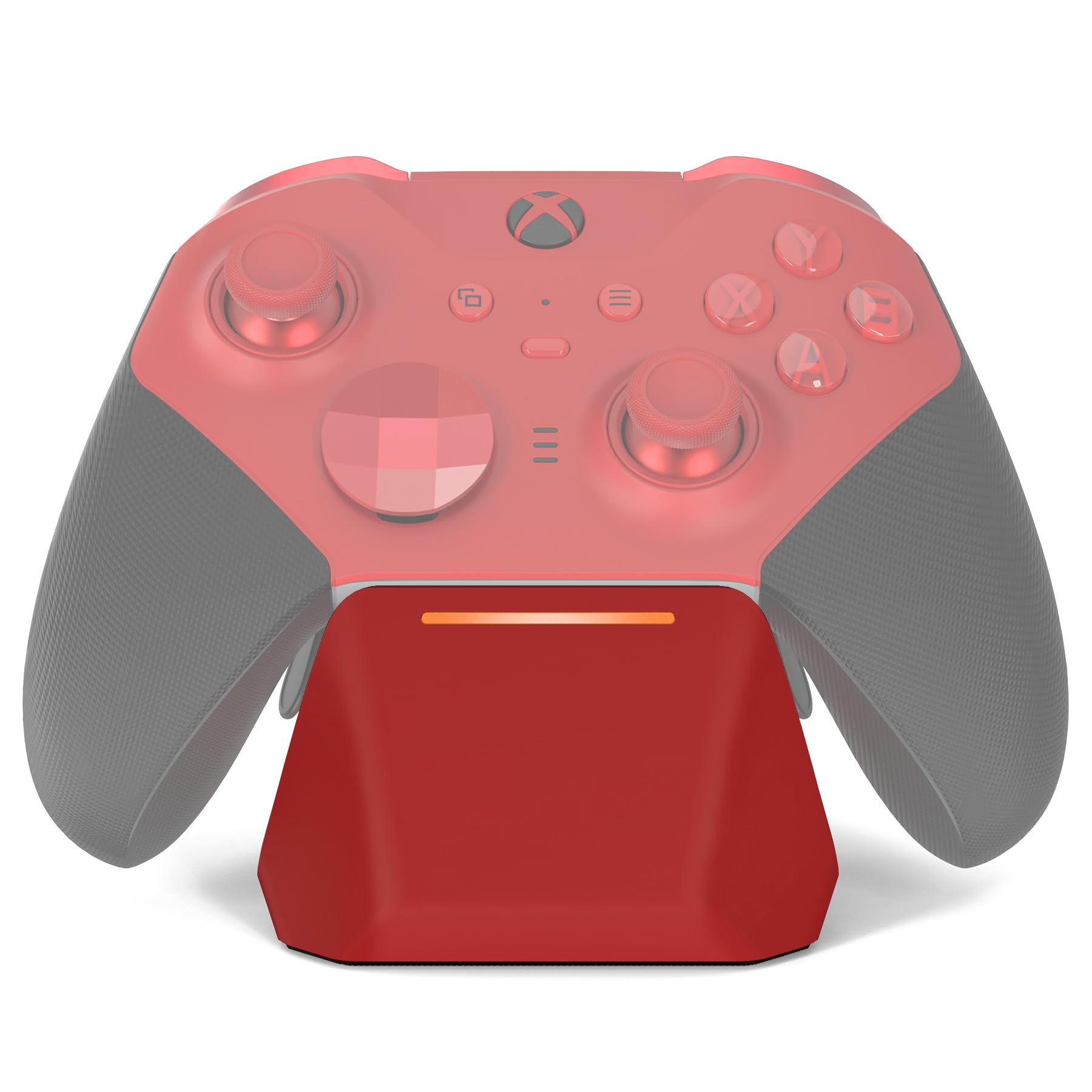 OSTROGEAR Chargeur Magnétique pour Xbox Elite Series 2 Core Controller avec Câble Type C-Rouge, Support de Charge Rapide