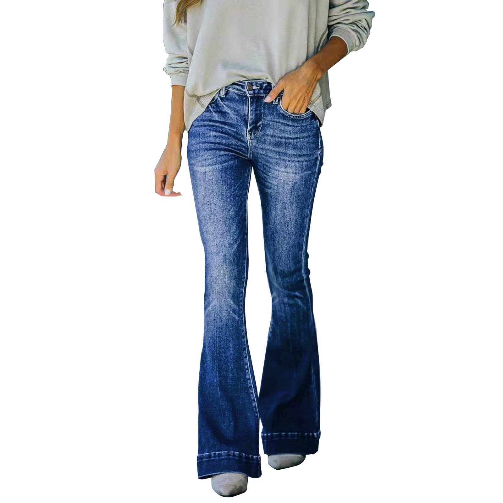 Skinny Jeans da donna neri a vita alta, elasticizzati, eleganti, vintage, casual, da donna, slim fit, in tinta unita, versatili, comodi, con tasche