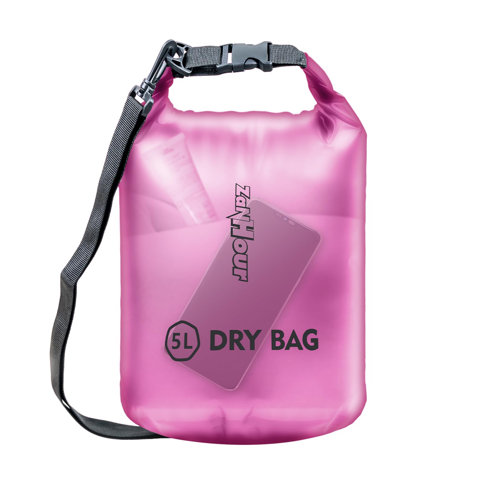 Waterproof Dry Bag - Roll Top Transparent Storage Bag,2L/5L/10L/20L,Suitable for Traveling, Swimming, Kayaking, Camping, Fishing, Rainy Day Trips