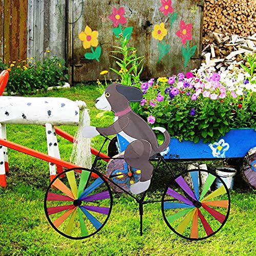 Lindo animal bicicleta, cata-vento animais, cata-vento metal, cata-vento bicicleta animal com estaca