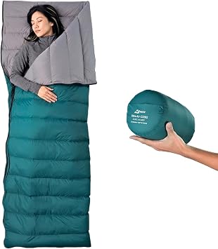 Litume Ultra Compact Down Sleeping Bag, 700+ Fill Power, Lightweight