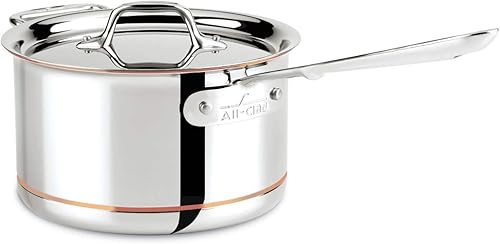 Cacerola All-Clad 6201,5SS núcleo de cobre 5-pliegues se puede lavar en lavaplatos, utensilios de cocina, Blanco