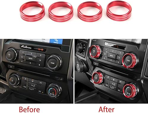 Vista 5 de Keptrim Para interruptores de aire acondicionado F150, botón de botón de botón de botón de CA VOL para Ford F150 XLT 2015 2016 2017 2018 2019 2020