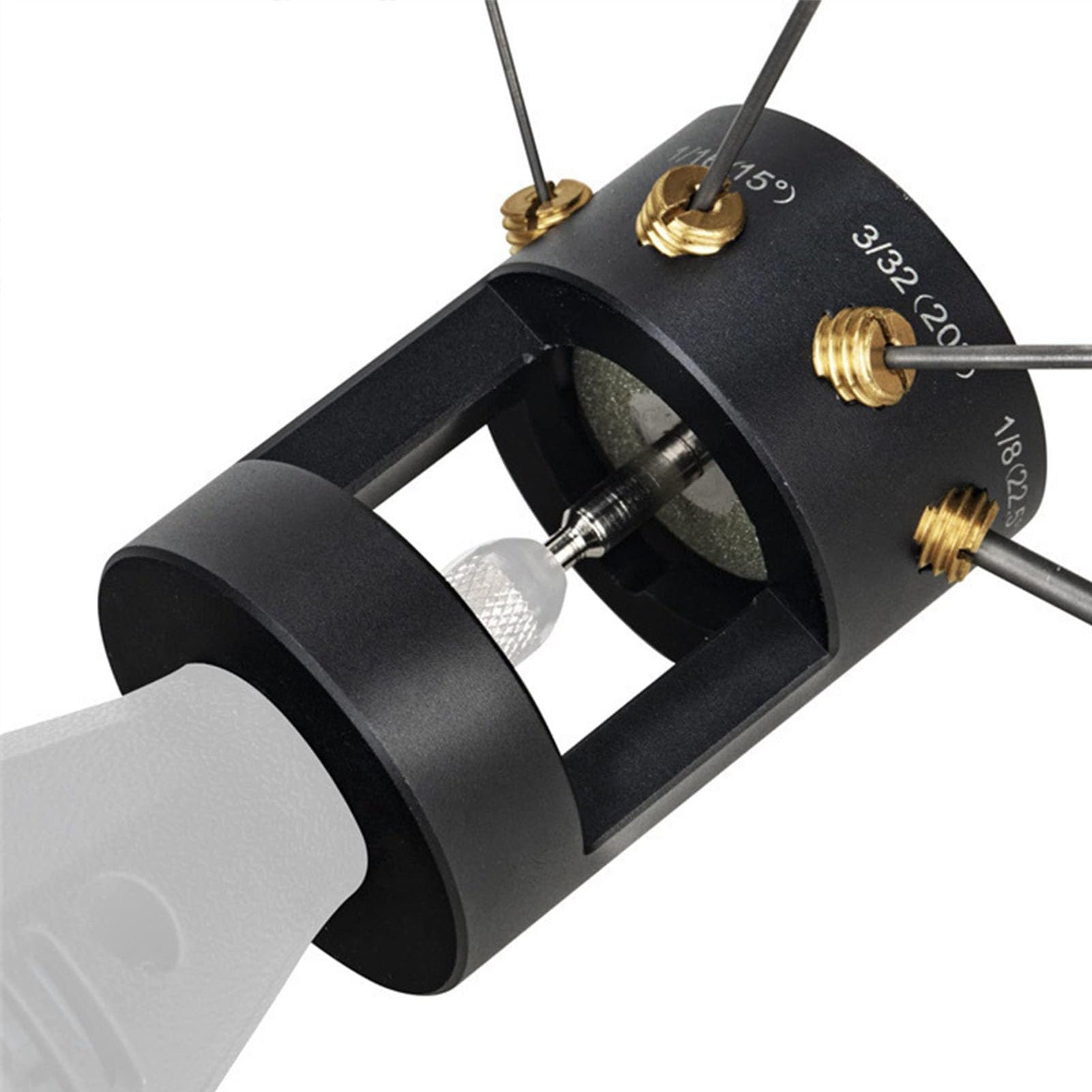 Afilador de Electrodos de Tungsteno, Cabezal de Amoladora de Electrodos, Herramienta de Soldadura TIG que Se Adapta a la Mayoría de Herramientas Rotativas con Rosca de 3/4-12